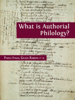 cover image of What is Authorial Philology?